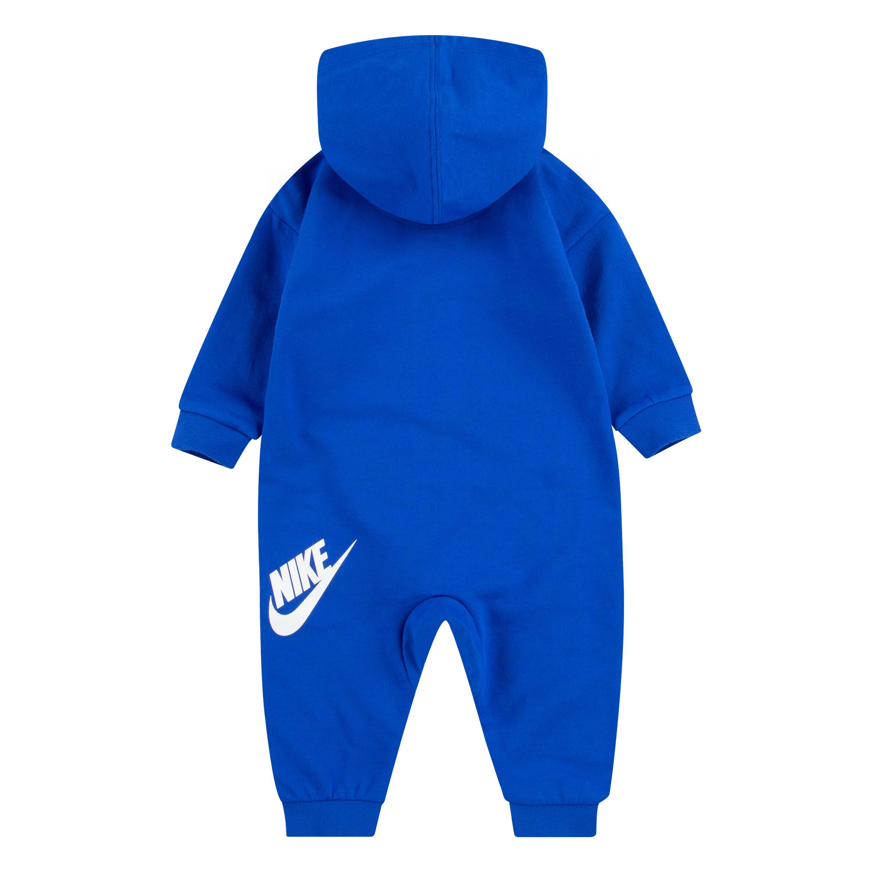 NKN ALL Strampler DAY Sportswear PLAY COVERALL Nike blau-weiß