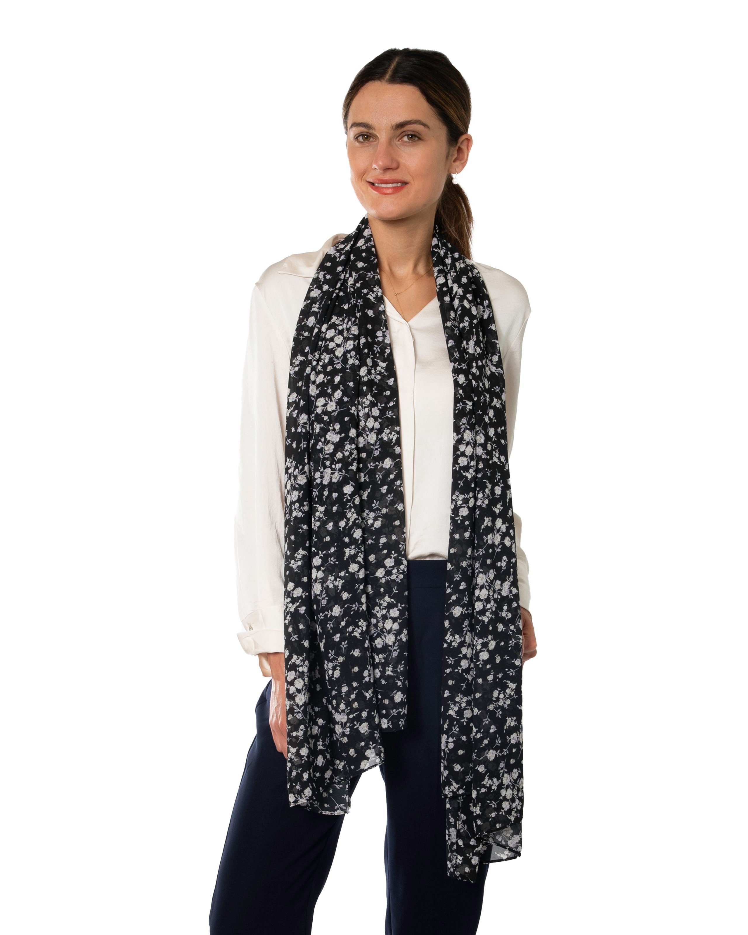 MayTree Modeschal leichter Chiffonschal Damen Millefleurs günstig online kaufen