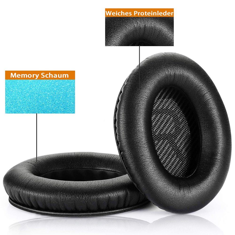 GelldG Ohrpolster QuietComfort für QC35 für weiß Ersatzpolster Bose Bose 35, Ohrpolster