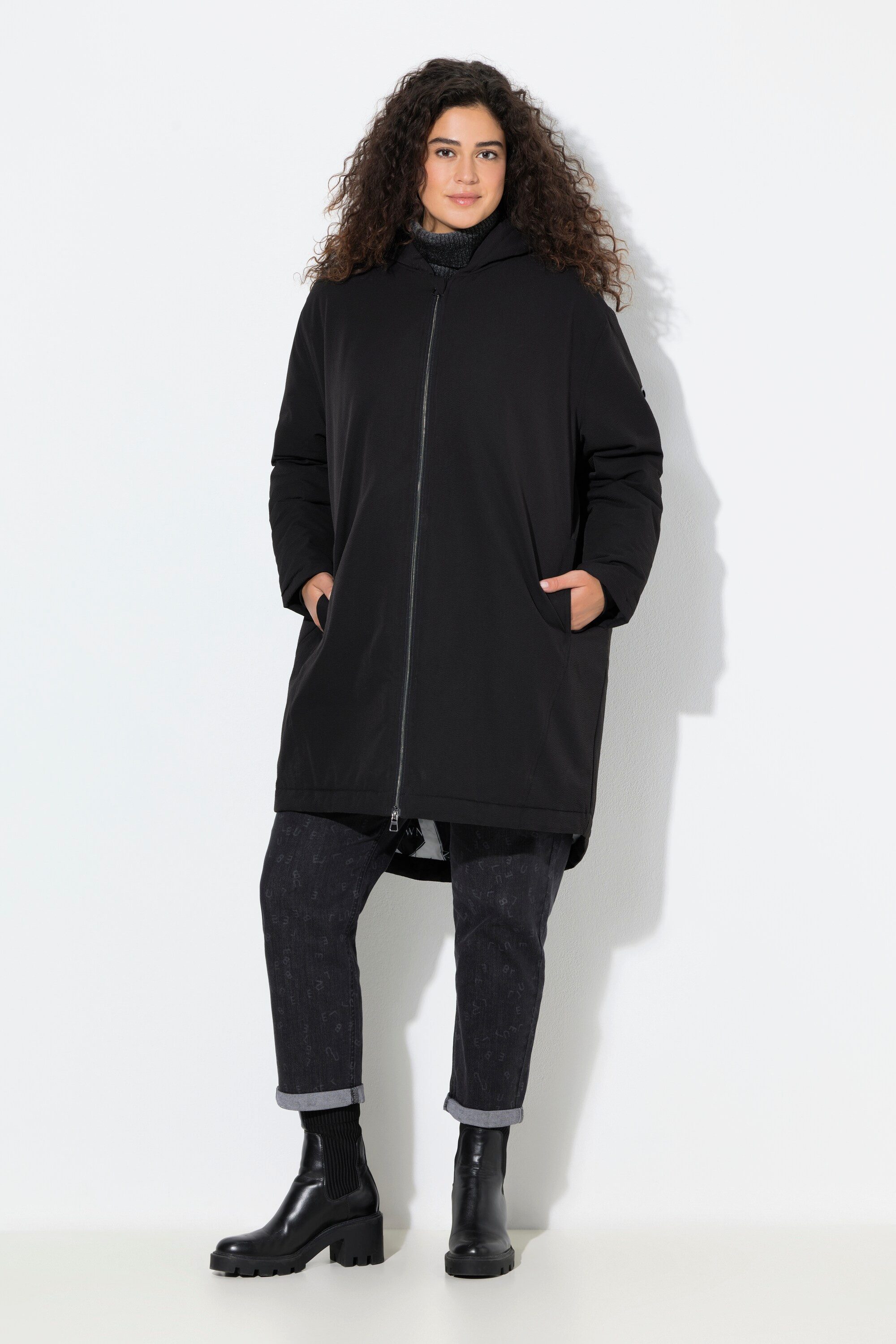 Ulla Popken Parka HYPRAR Funktionsparka Kapuze wasserabweisend günstig online kaufen