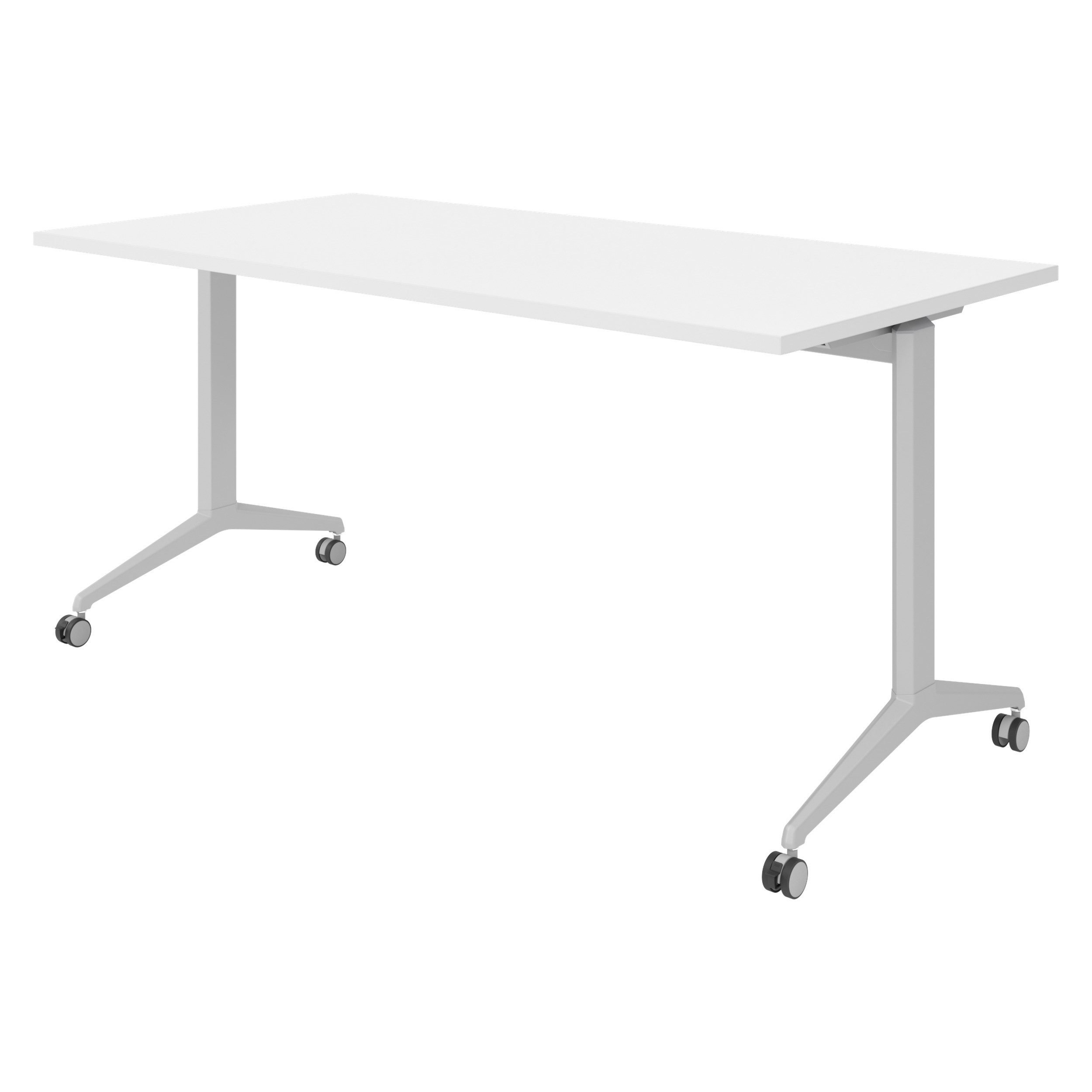 bümö Schreibtisch bümö Seminartische, Rechteck: 160 x 80 cm - Dekor: Weiß