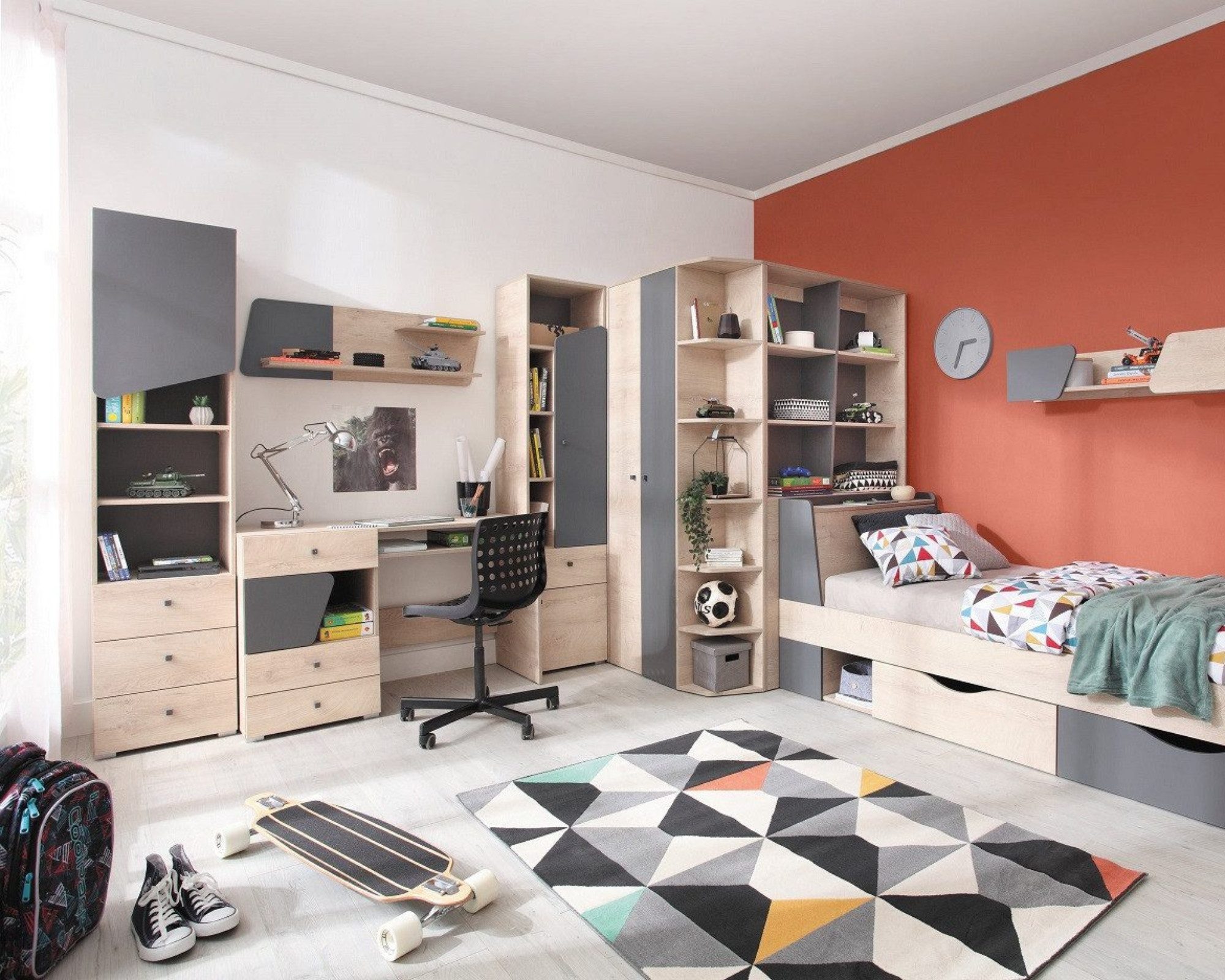 Deine Möbel 24 Hängeregal DARLA D13 Jugendzimmer Kinderzimmer, Set 1-tlg.