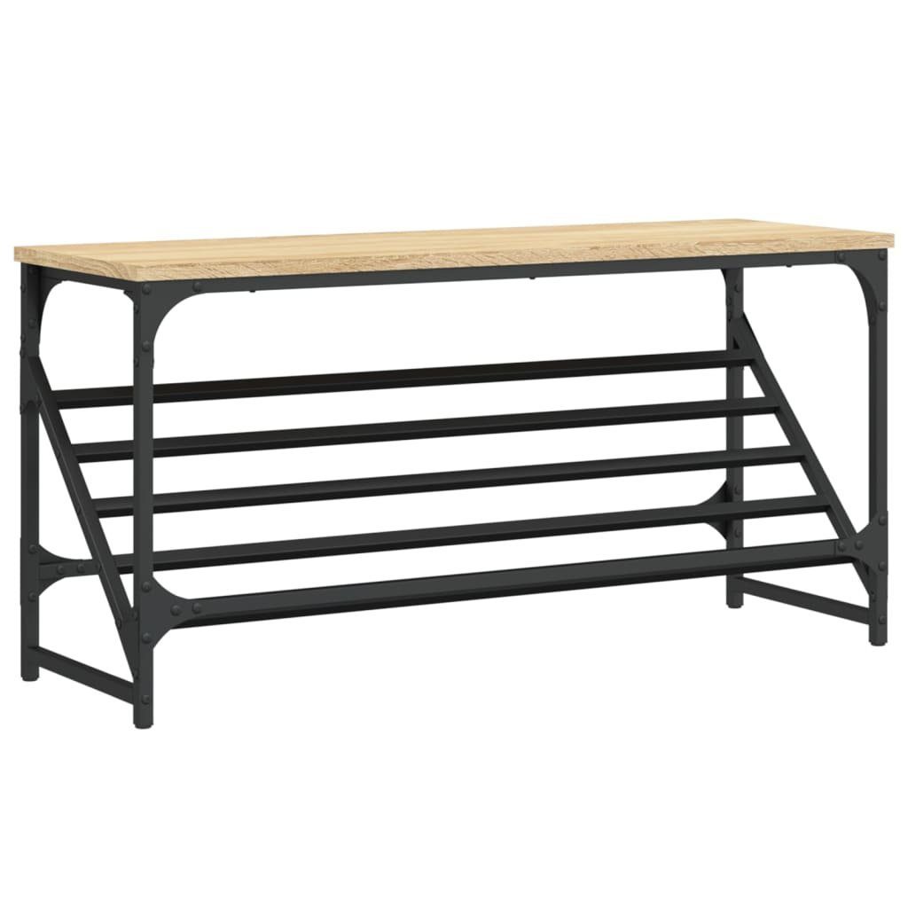 Schuhschrank Schuhregal Sonoma Eiche 90x30x45 cm Spanplatte