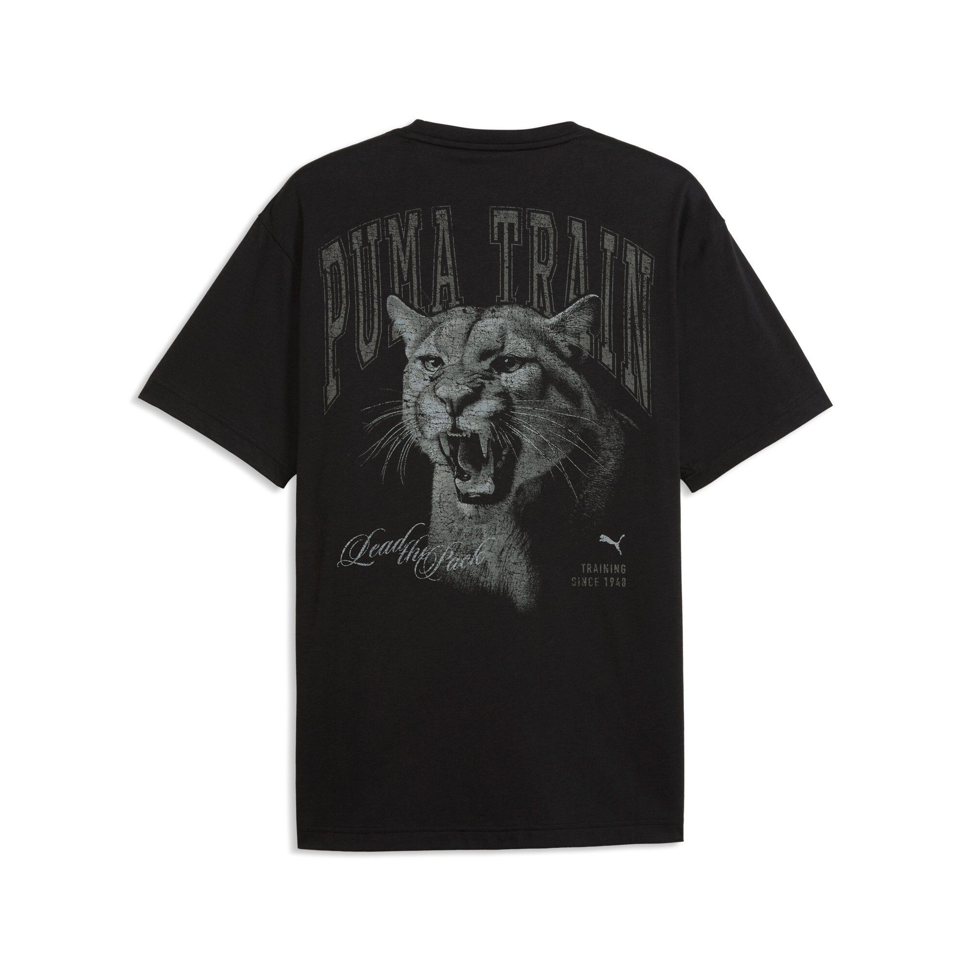 PUMA Trainingsshirt M LEAD THE PACK GRAPHIC TEE Regular Fit, kurzärmelig, sportlich, für Training