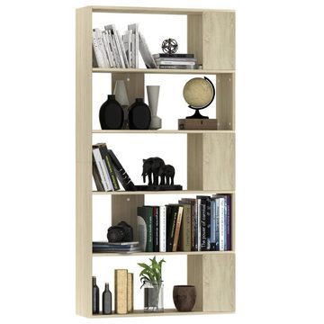 furnicato Bücherregal Bücherregal/Raumteiler Sonoma-Eiche 80x24x159 cm Holzwerkstoff