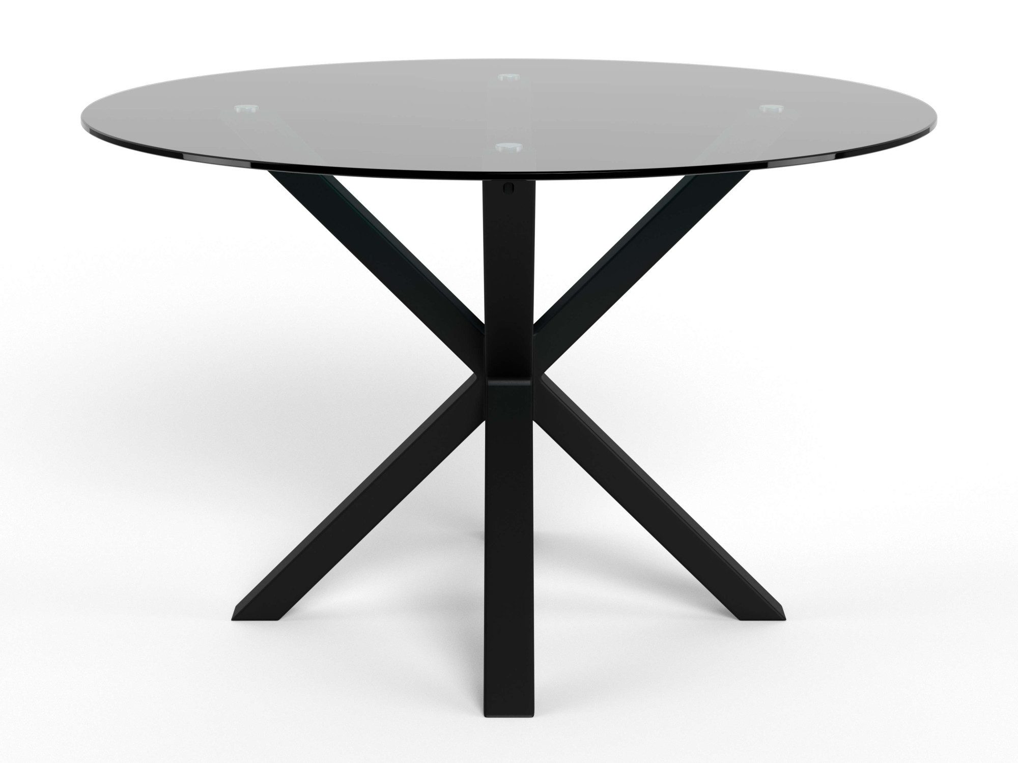 ACTONA GROUP Esstisch Glas Esstisch Heaven, TOPSELLER! Runder Esstisch, belastbar bis 100 kg (Esstisch, OTTOs Choice), Tischplatte aus rauer Keramik, schwarz gestell, Rund, 119x75,5