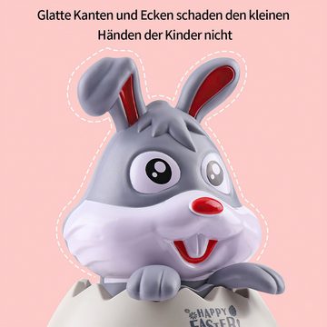 Welikera Osterei Ostern DIY Farbmalerei Ei mit Elektrischem Hasen,Mit Lichtern,Musik (1 St)