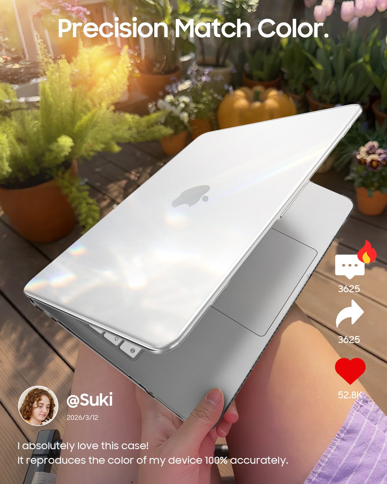Fintie Laptop-Hülle Kompatibel mit MacBook Neo 13 Zoll A3404 mit A18 Pro Chip 2026, Ultradünne Hartschale Schutzhülle Snap Cover + Tastaturabdeckungen