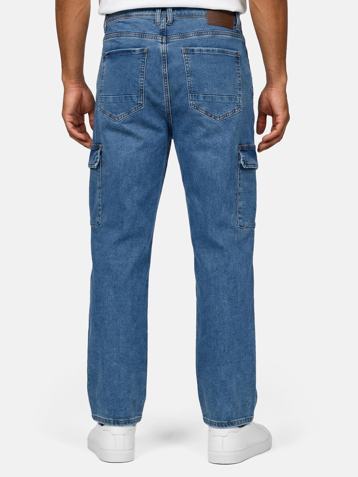 Tazzio Straight-Jeans A112 Regular Fit Cargo Denim Jeans Hose – Bild 3 von 5