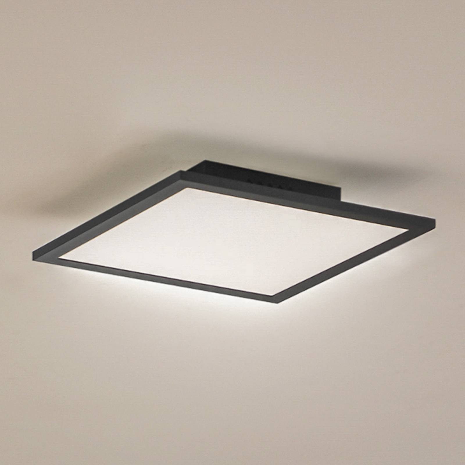Lindby LED Panel Enhife, LED Schwarz universalweiß IP20, LED 14 W gesamt, universalweiß