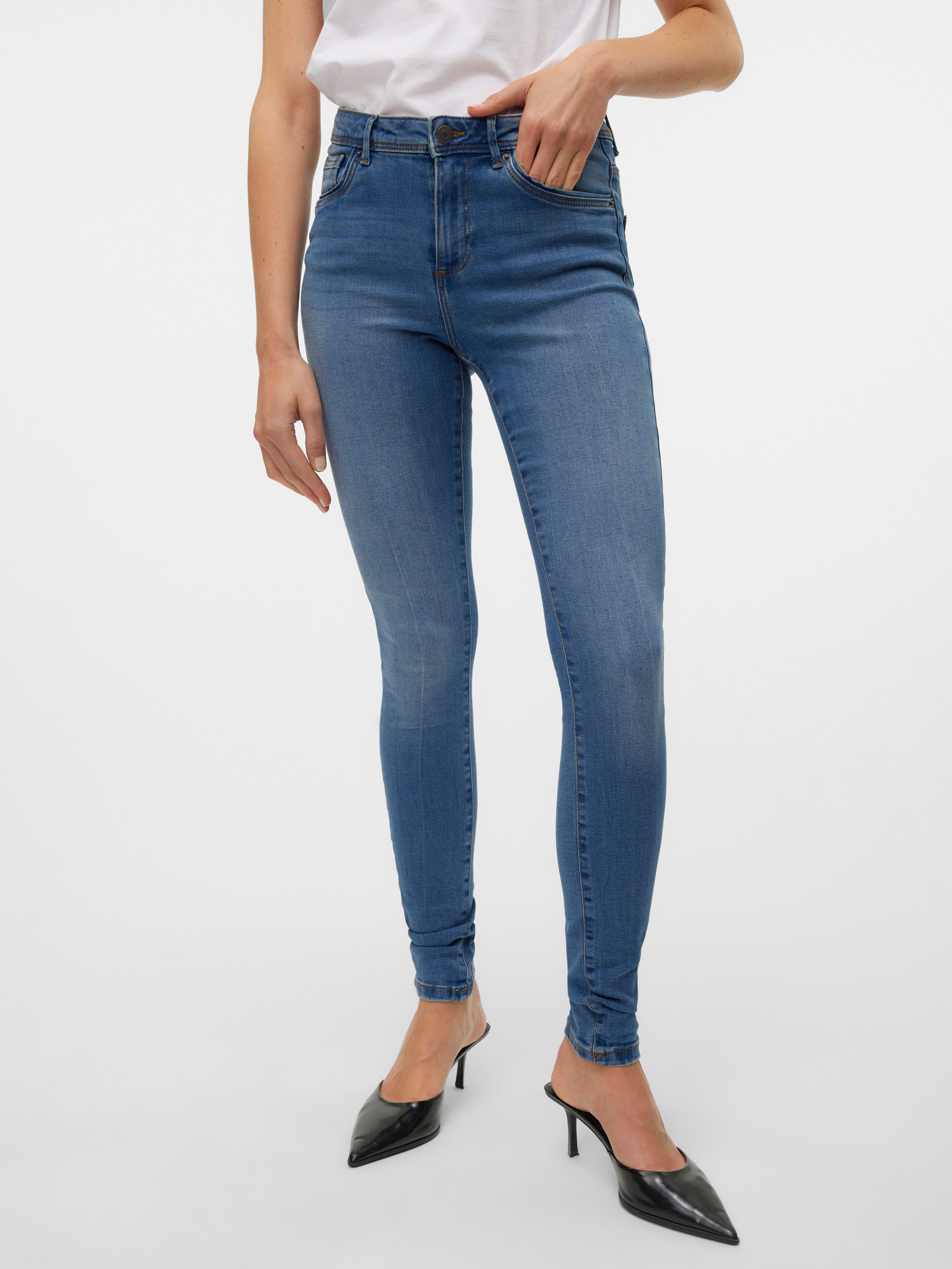 Vero Moda Skinny-fit-Jeans VMTATIANA MR S PIPING JEANS