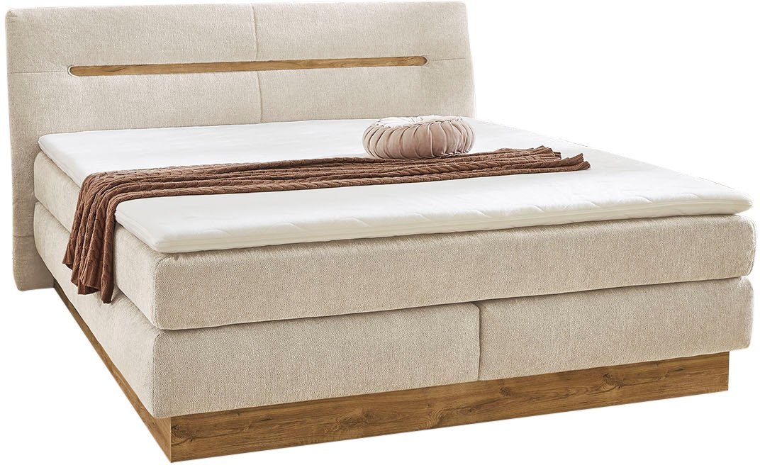Jockenhöfer Gruppe Boxspringbett Nika erhältlich in der Größe 180x200cm, mit Bettkasten, 7-Zonen-Matratze, Topper, mehrere Härtegrade wählbar