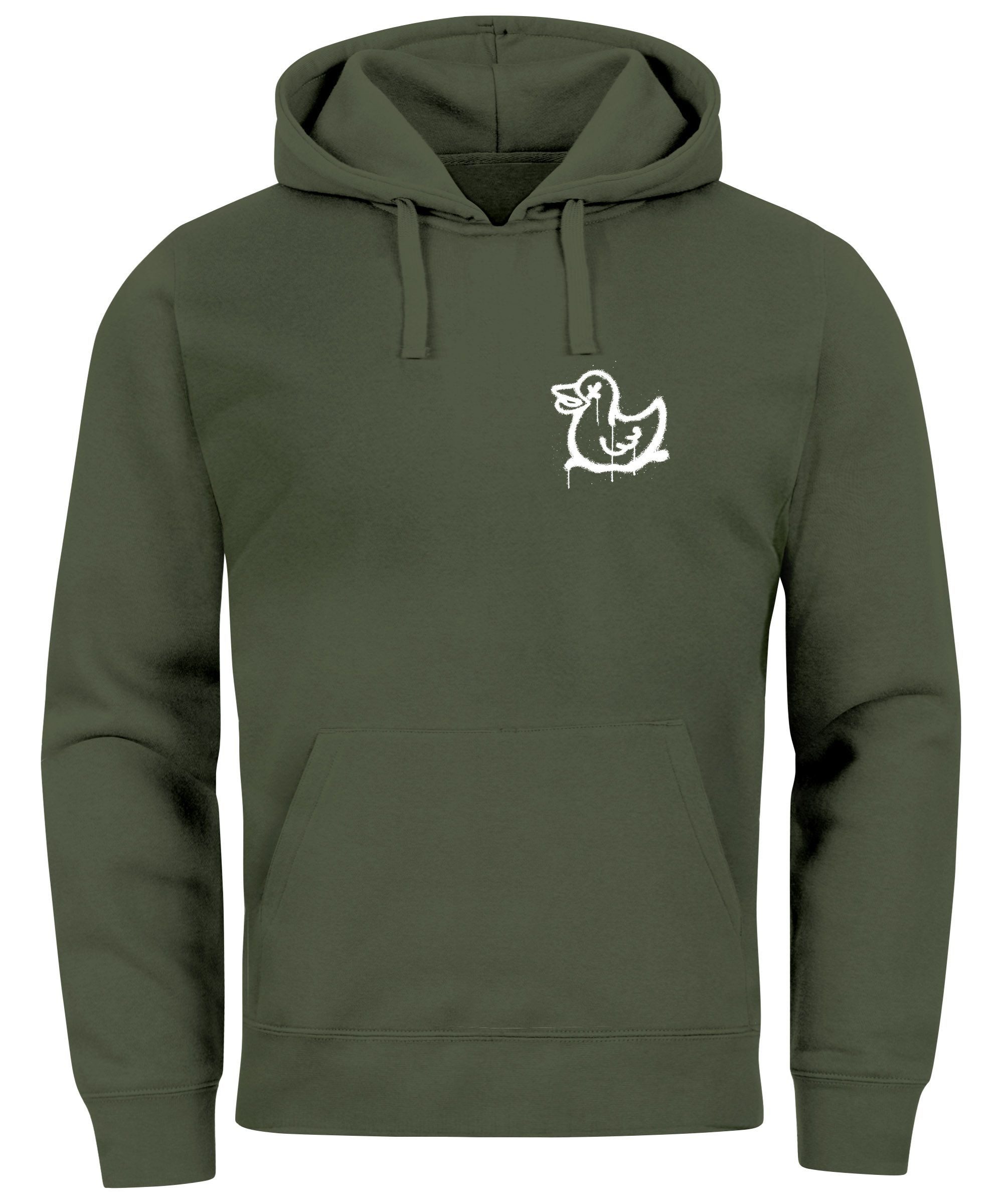 Neverless Hoodie Hoodie Herren Print Aufdruck günstig online kaufen