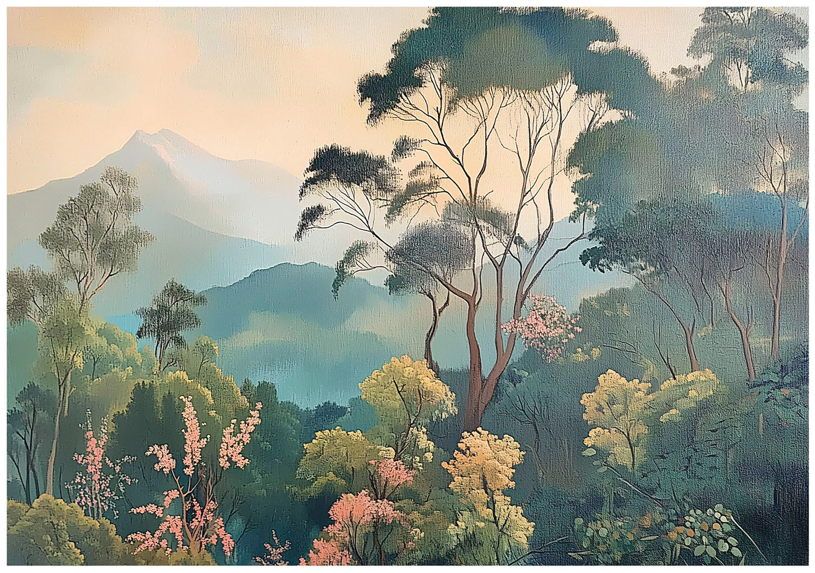 Fototapete Dschungel Wald Baum Vlies Tapete Wohnzimmer Schlafzimmer Wandtapete