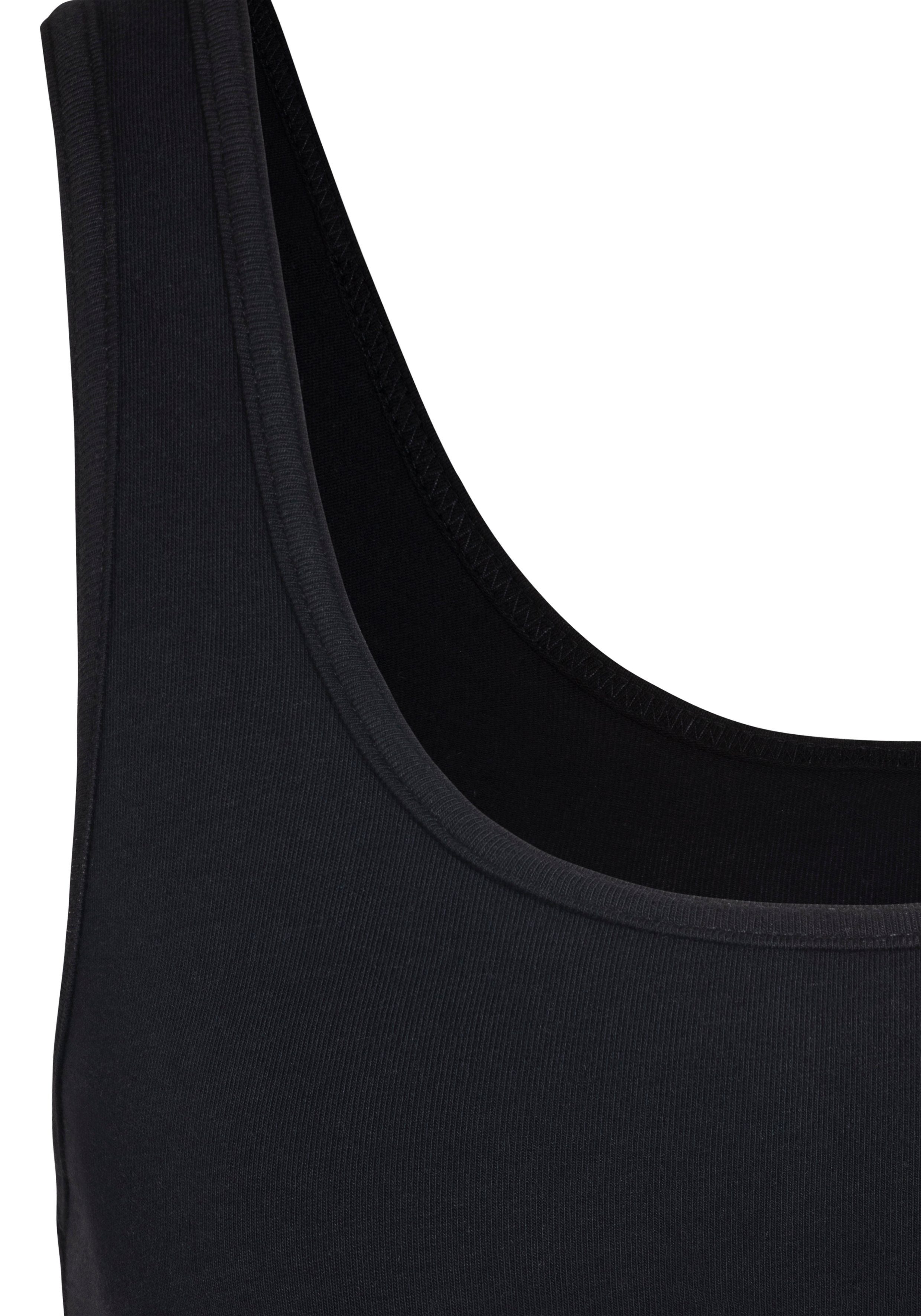 H.I.S Bustier (Packung, 2 Baumwoll-Qualität elastischer aus schwarz, Stück) weiß