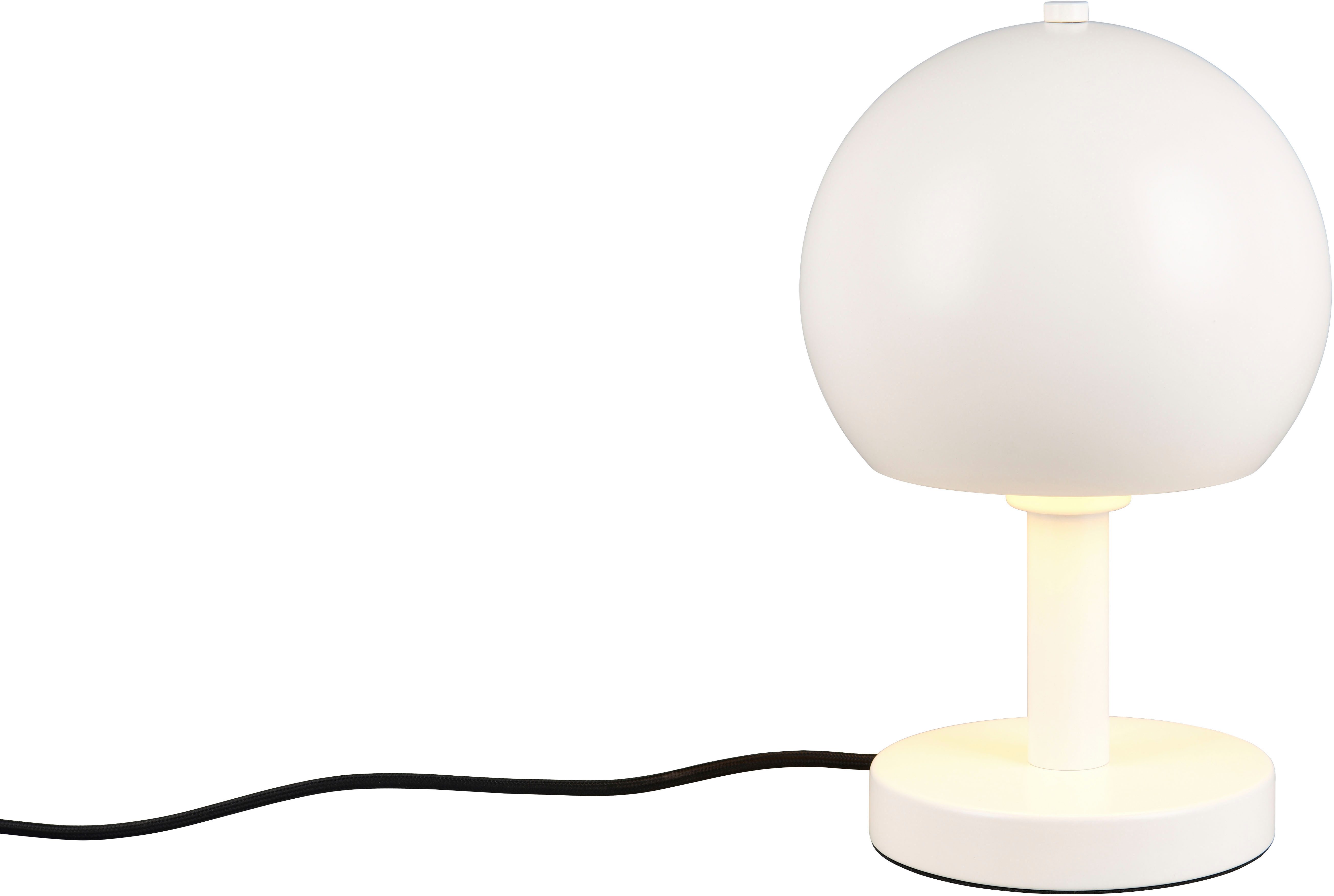 my home Schreibtischlampe Christelle, Deko Tischleuchte mit Metallschirm Ø 18cm Höhe 29cm, Ein-/Ausschalter, Leuchtmittel wechselbar, warmweiß - kaltweiß, exkl 1x E27 max 10W, indirektes Licht, Lichtaustritt nur nach unten