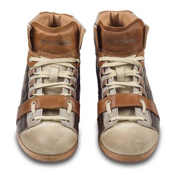 Kamo-Gutsu Leder Sneaker Stiefel, braun/beige (TIFO-105 panna pietra naturale) Sneaker Handgefertigt in Italien