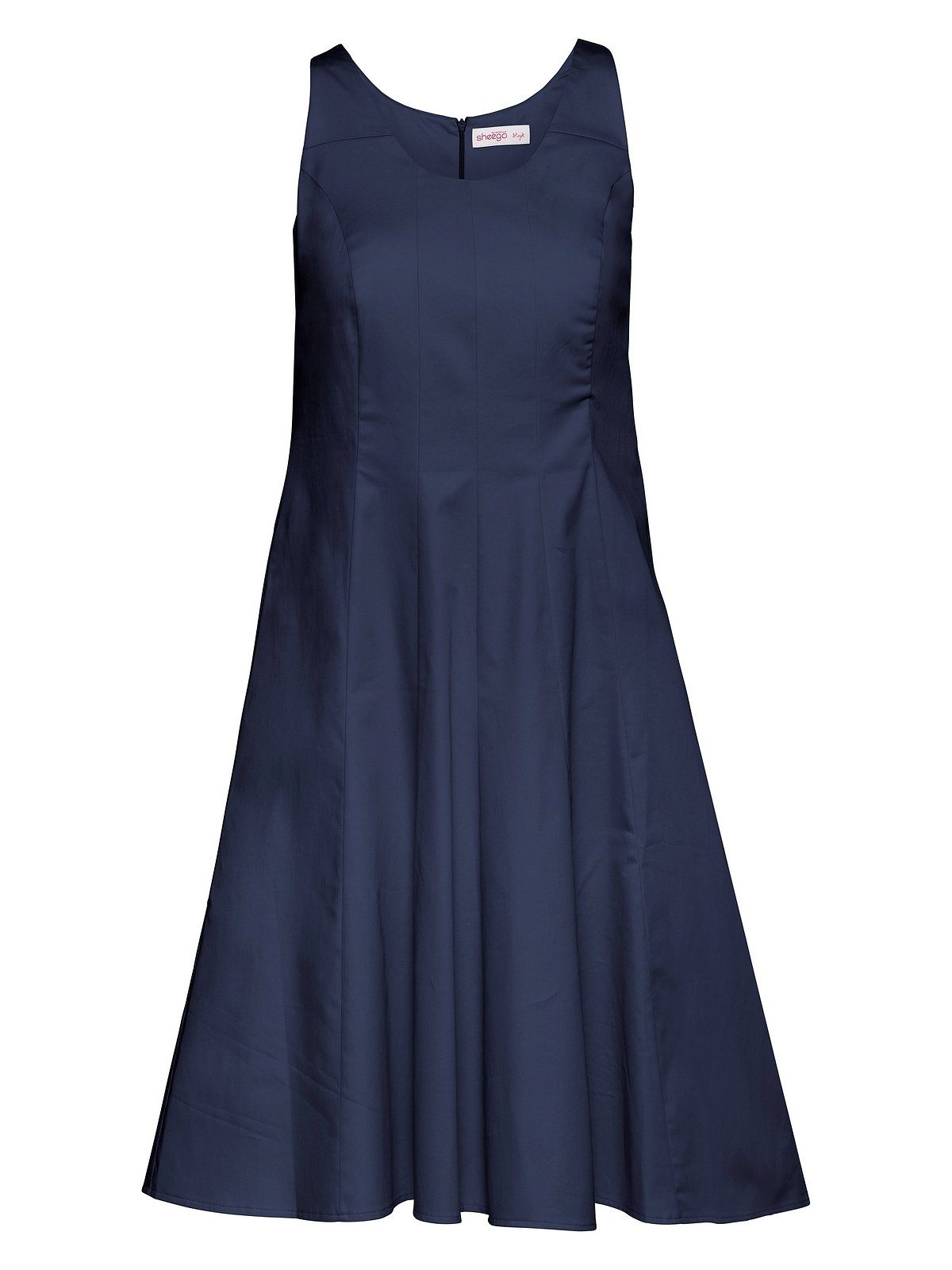 Damen Kleider Sheego Cocktailkleid Bahnenkleid in Bahnenform
