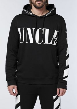 Uncle Sam Kapuzensweatshirt mit plakativen Label-Schriftzügen