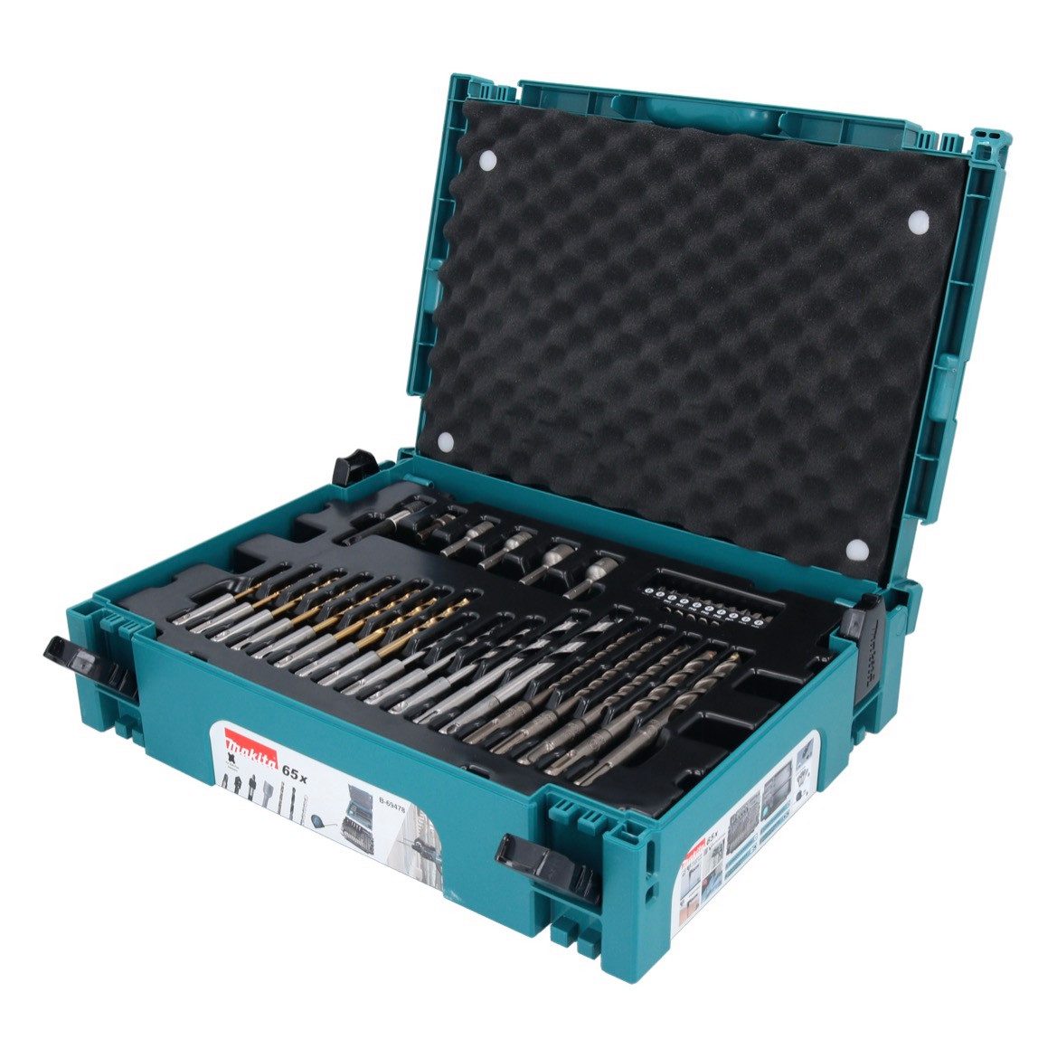 Makita Bohrer- und Meißelsatz SDS-plus Bit und Bohrer Set 65 tlg – Bild 2 von 4