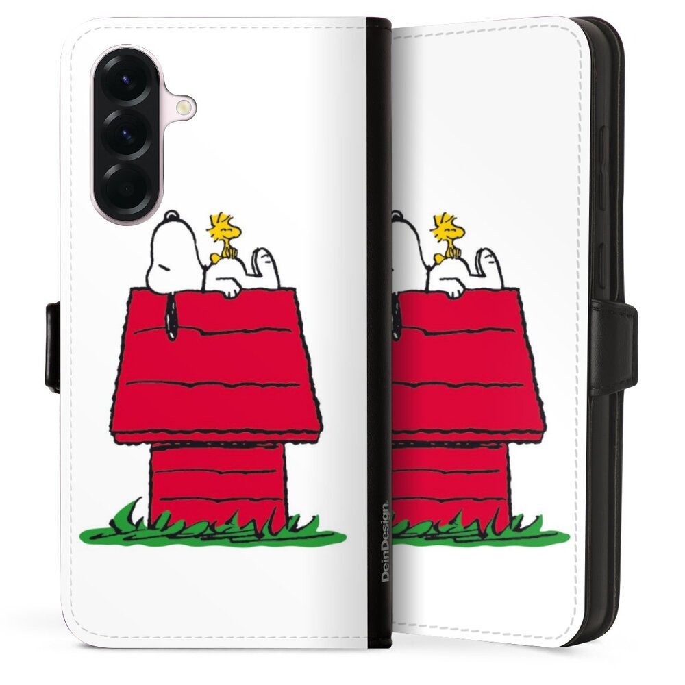 DeinDesign Handyhülle Snoopy Offizielles Lizenzprodukt Peanuts Snoopy and Woodstock Classic, Samsung Galaxy A56 5G Hülle Handy Flip Case Wallet Cover
