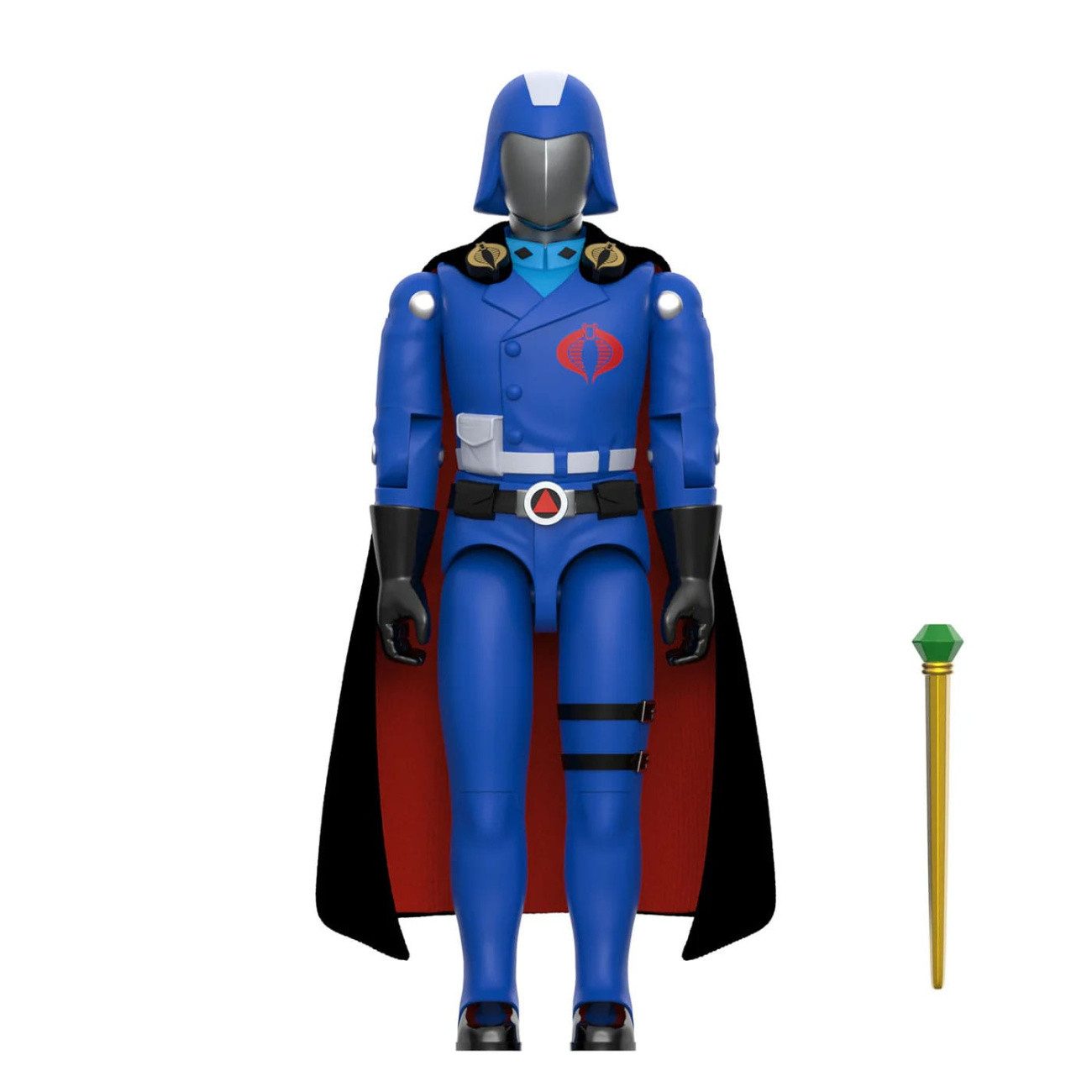Super7 Actionfigur GI Joe ReAction+ Actionfigur Wave 06 Cobra Commander (Movie, Black Cap