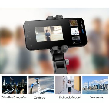 Gontence Selfie-Stick,Foto-Stick,Bluetooth-Handy-Halter,Handy-Stativ Selfiestick