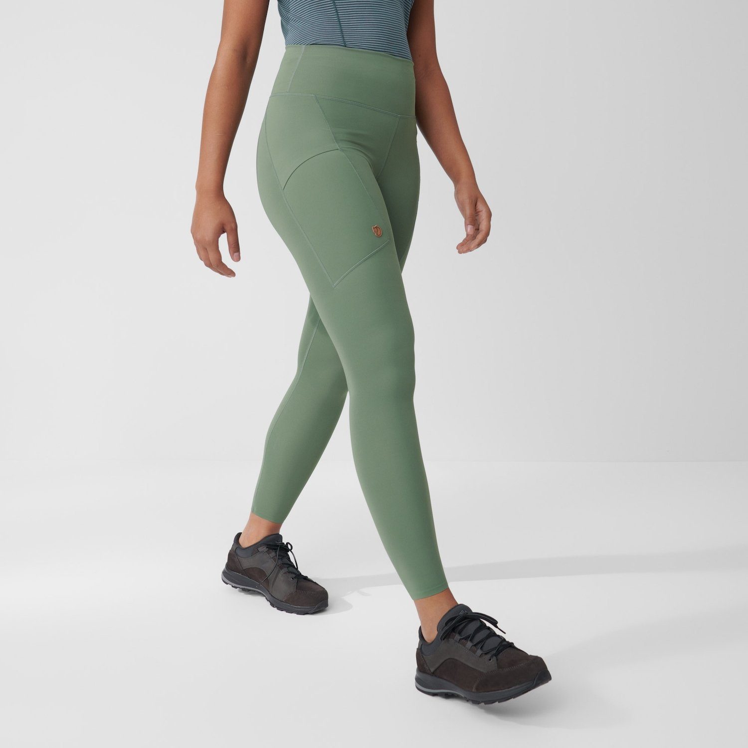 Damen Fjällräven Green Abisko Fjällräven Tights Funktionstights Patina