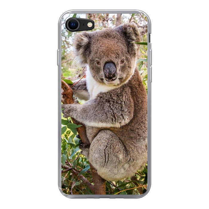 MuchoWow Handyhülle Koala - Blätter - Kinder - Jungen - Mädchen Handyhülle Apple iPhone 8 Smartphone-Bumper Print Handy Schutzhülle