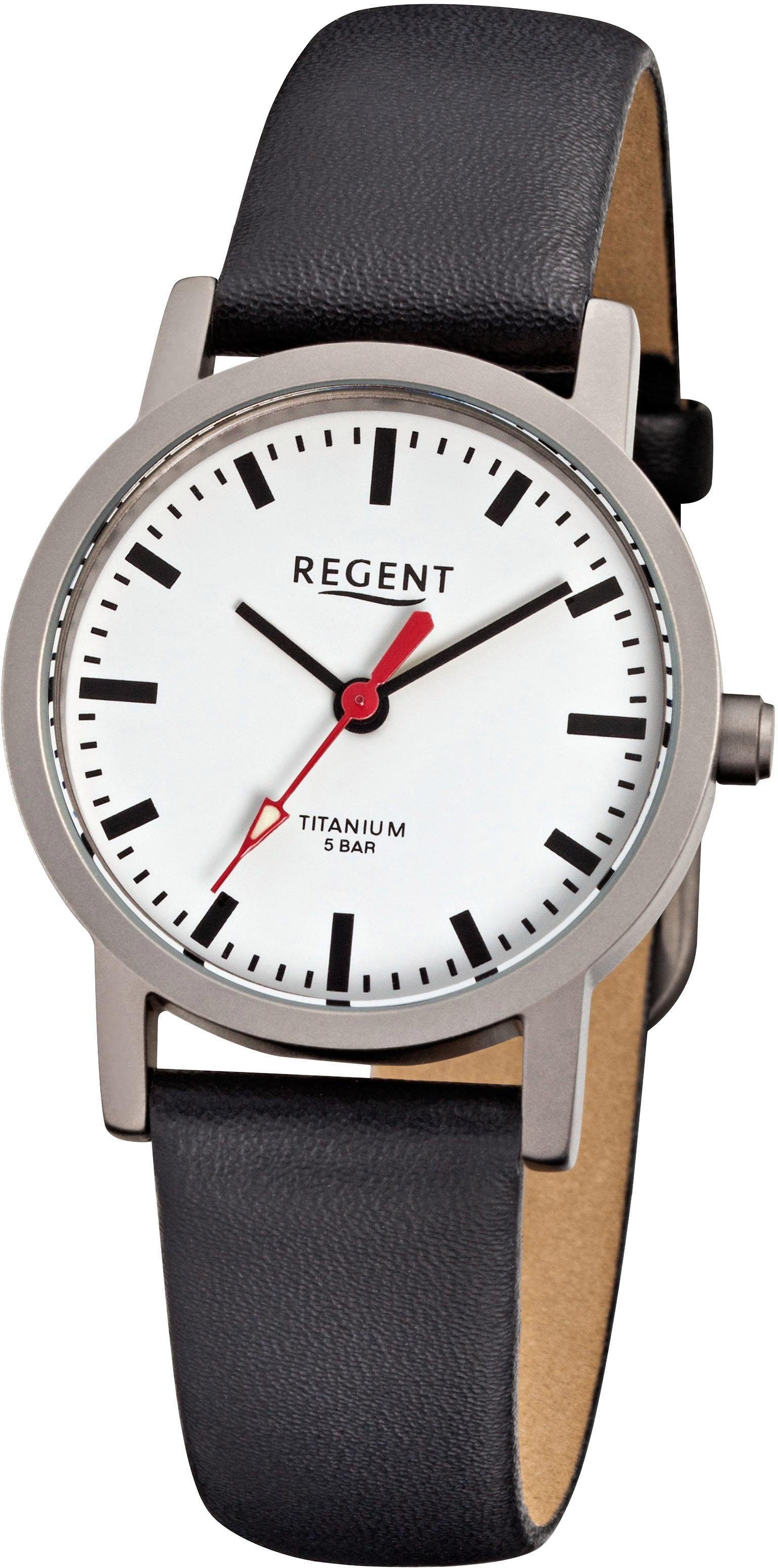 Regent Quarzuhr F-240, 6936.90.10, Armbanduhr, Damenuhr, Lederarmband, Ø ca günstig online kaufen