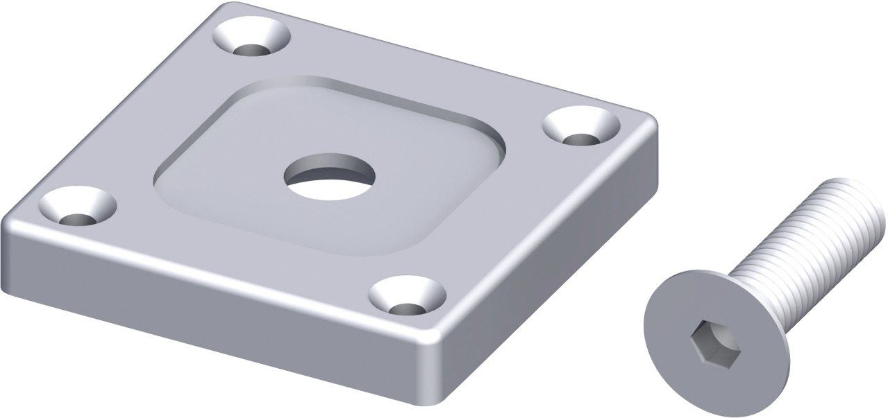 Abdeckprofil coaxis®-Befestigungsplatte 59.5 mm 59.5 x 10 mm