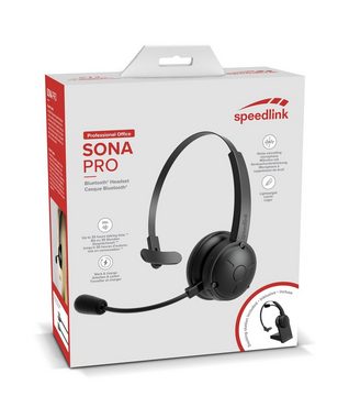 Speedlink SONA PRO Bluetooth Chat Headset Wireless-Headset (mit Noise-Cancelling-Mikrofon)