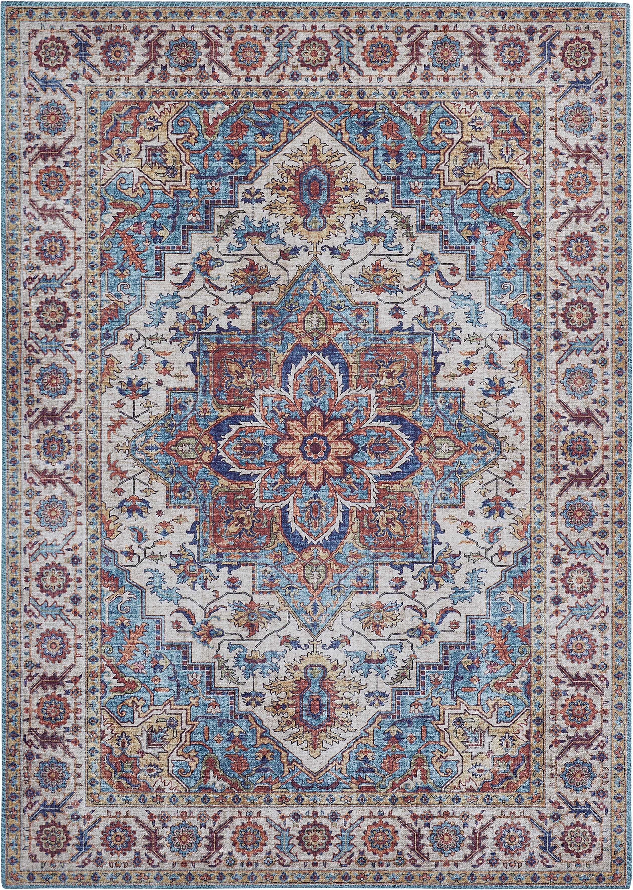 LUXOR living Teppich Prima 3, rechteckig, Höhe: 7 mm, Kurzflor, Orient-Optik, Vintage Design, auch als Läufer erhältlich