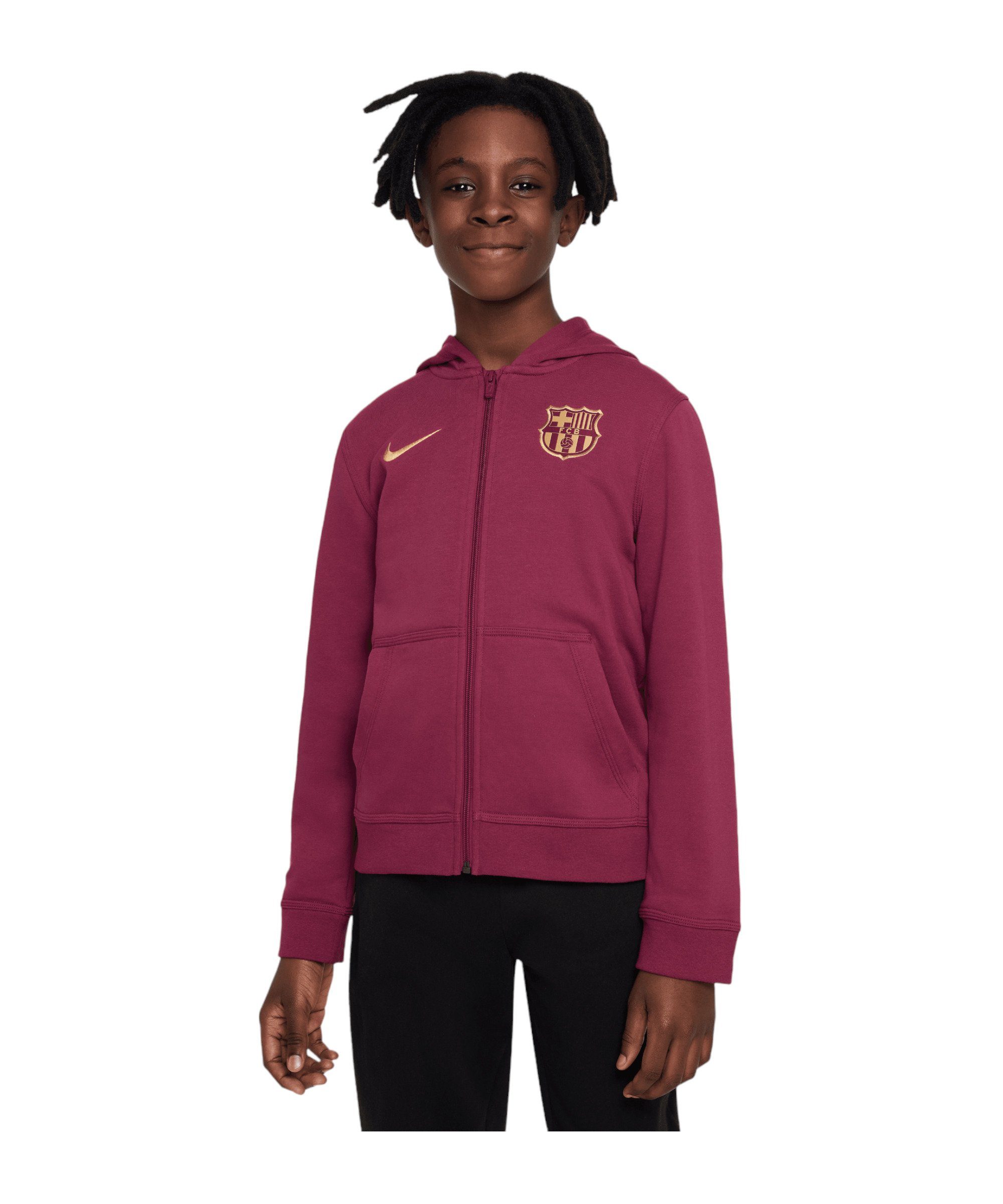Nike Sweatjacke FC Barcelona Kapuzenjacke Kids