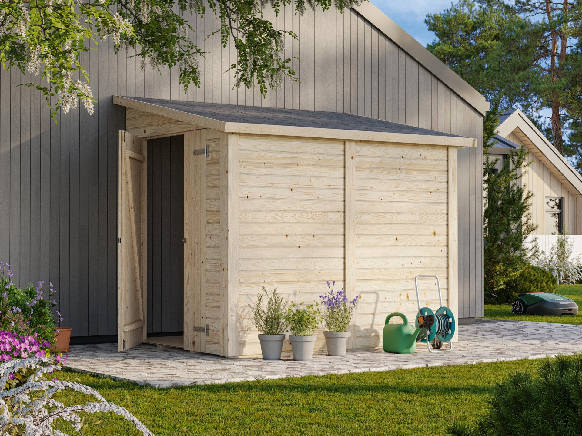 Palmako Gerätehaus Mia 3,4 Holz Gartenh...