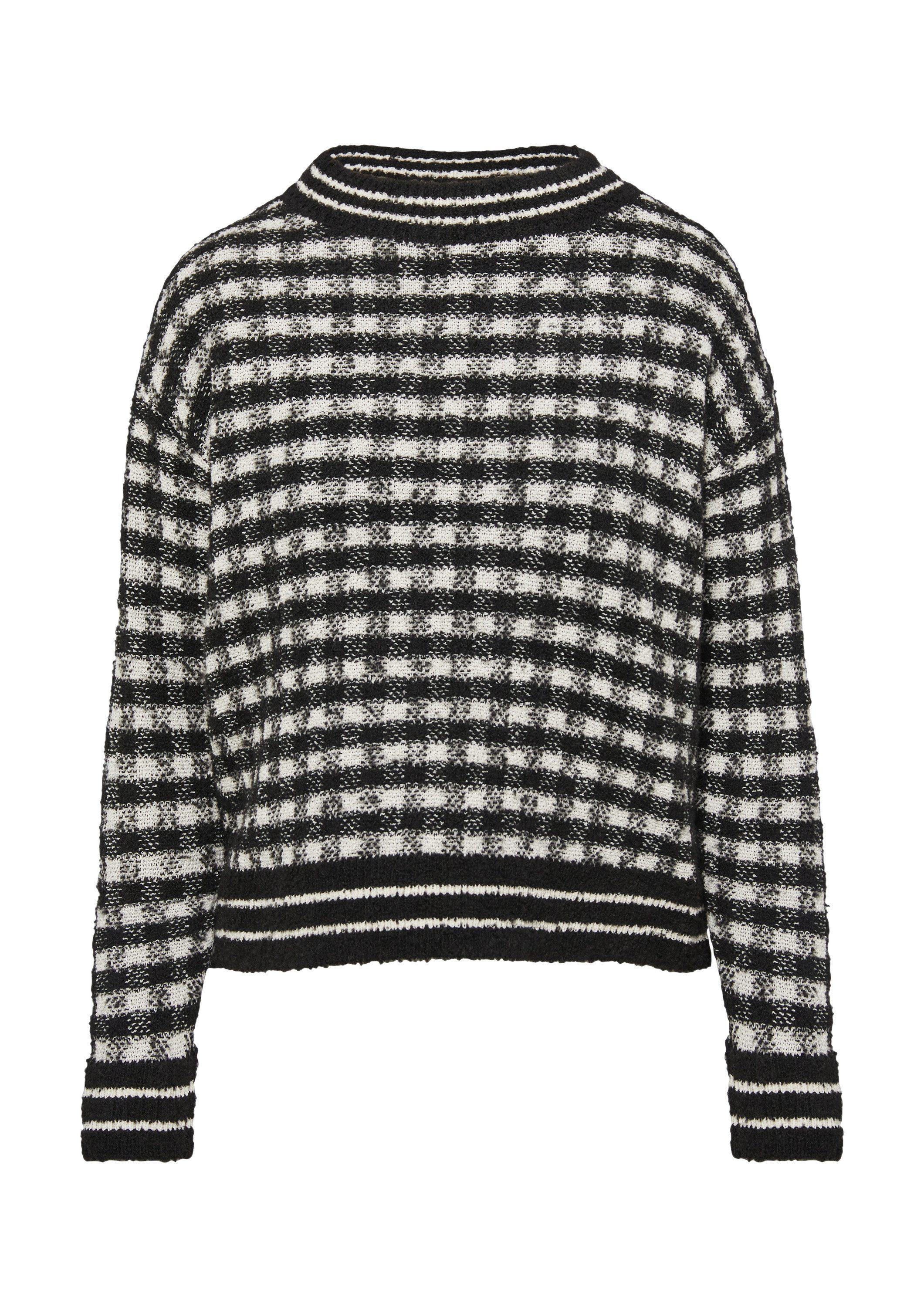s.Oliver Longpullover Strickpullover Strickpullover mit Karomuster günstig online kaufen