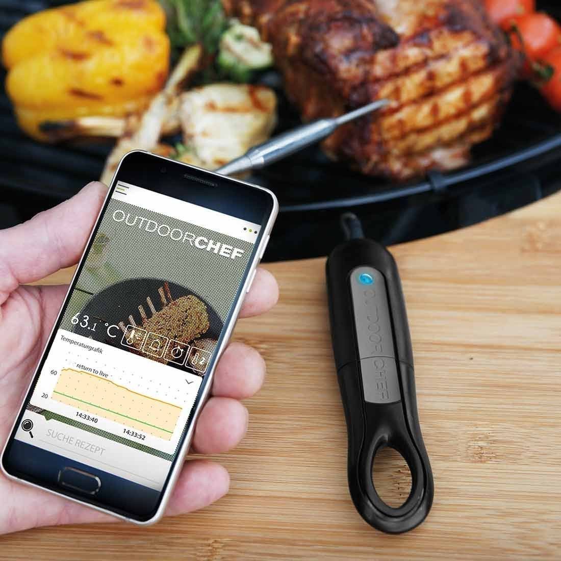 OUTDOORCHEF Grillthermometer Gourmet Check Dual BT (BLUETOOTH)