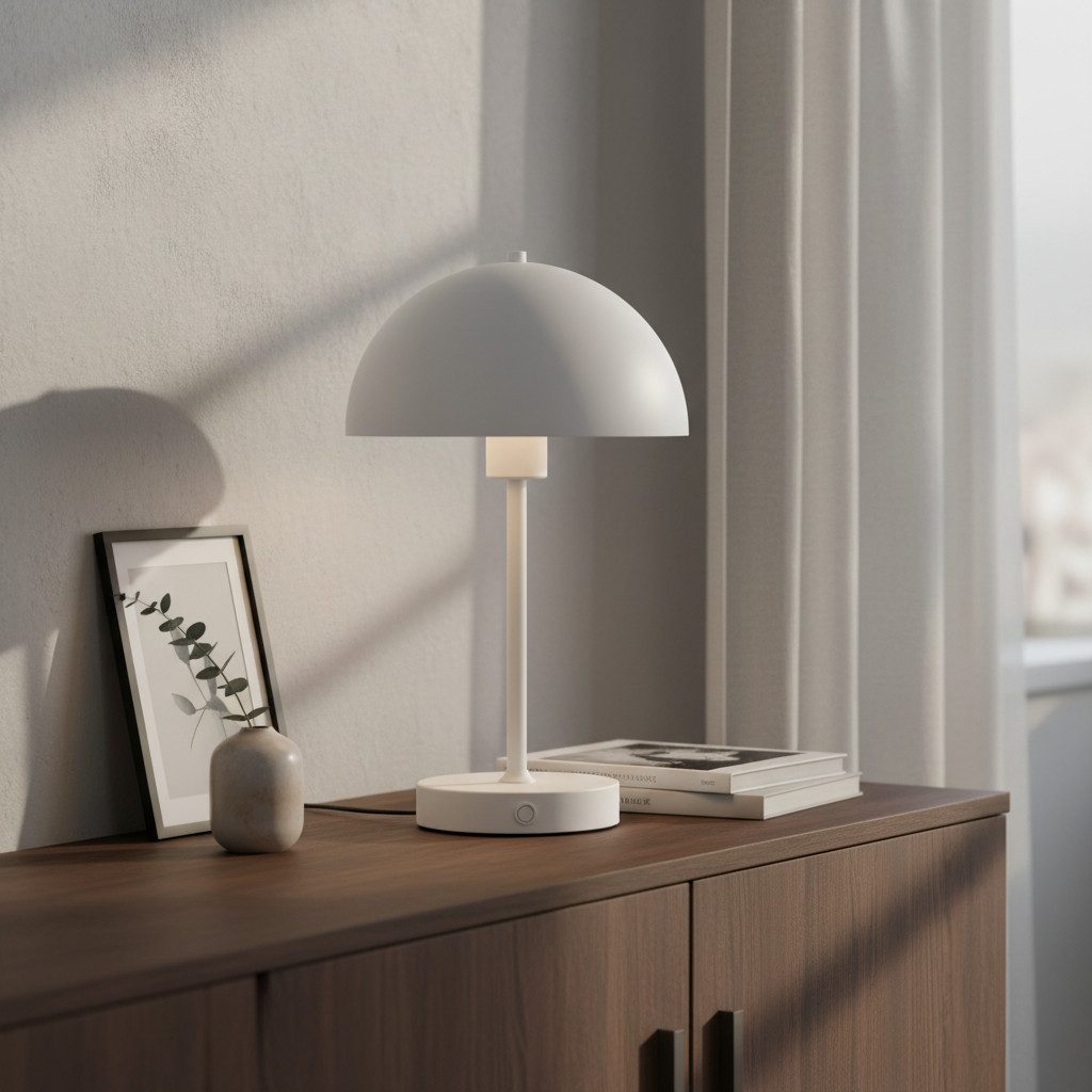 skølm Tischleuchte Aeriala mit Akku, Weiß, günstig online kaufen