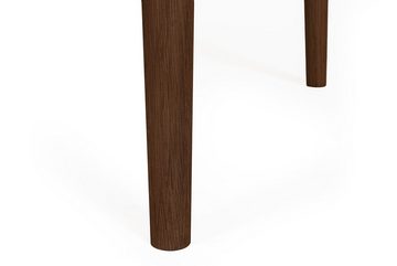 Woodman Schreibtisch Bau, edles Holzfurnier aus Nussbaum, Breite 140 cm