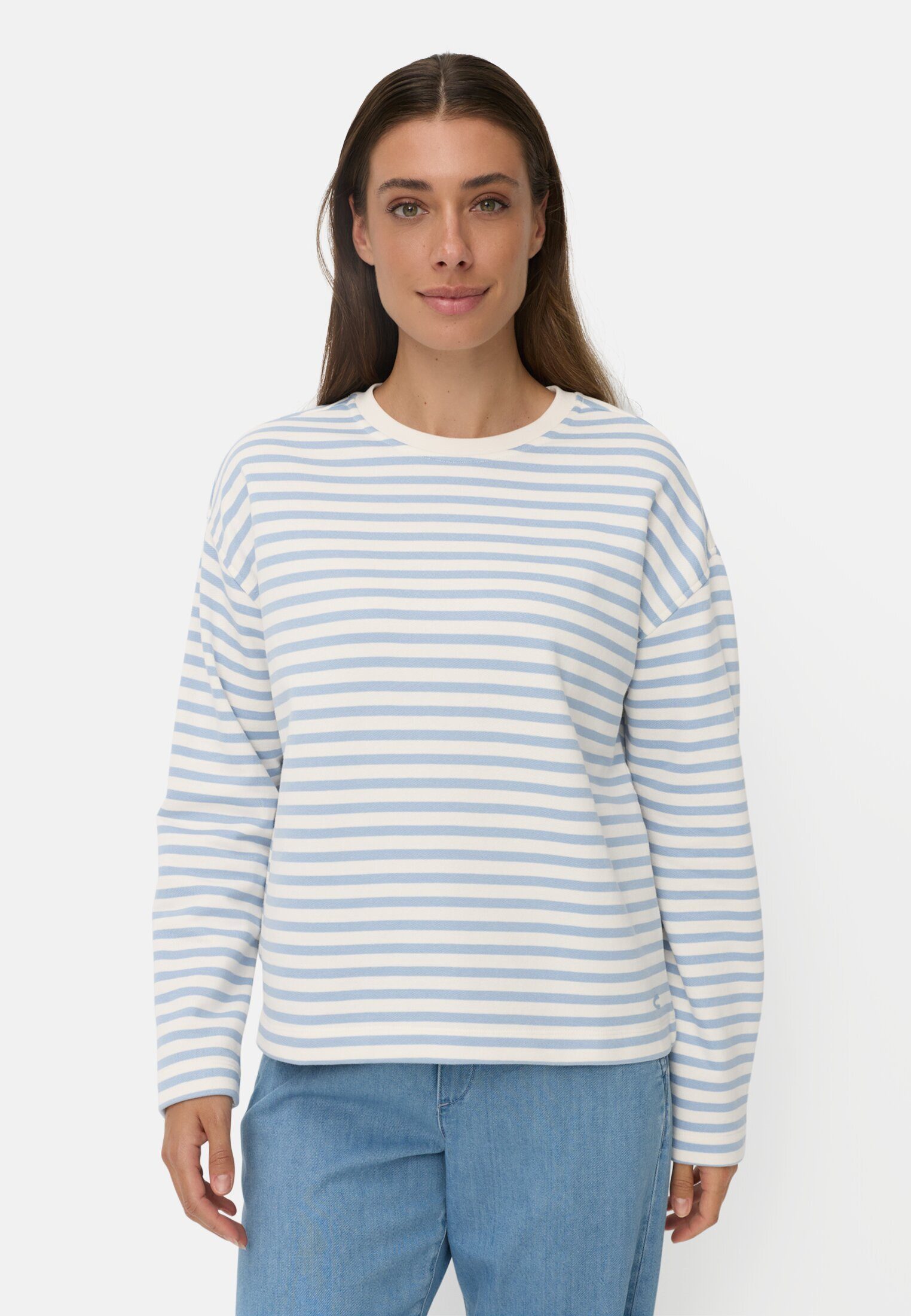 camel active Sweatshirt aus einem Baumwollmix Langarm