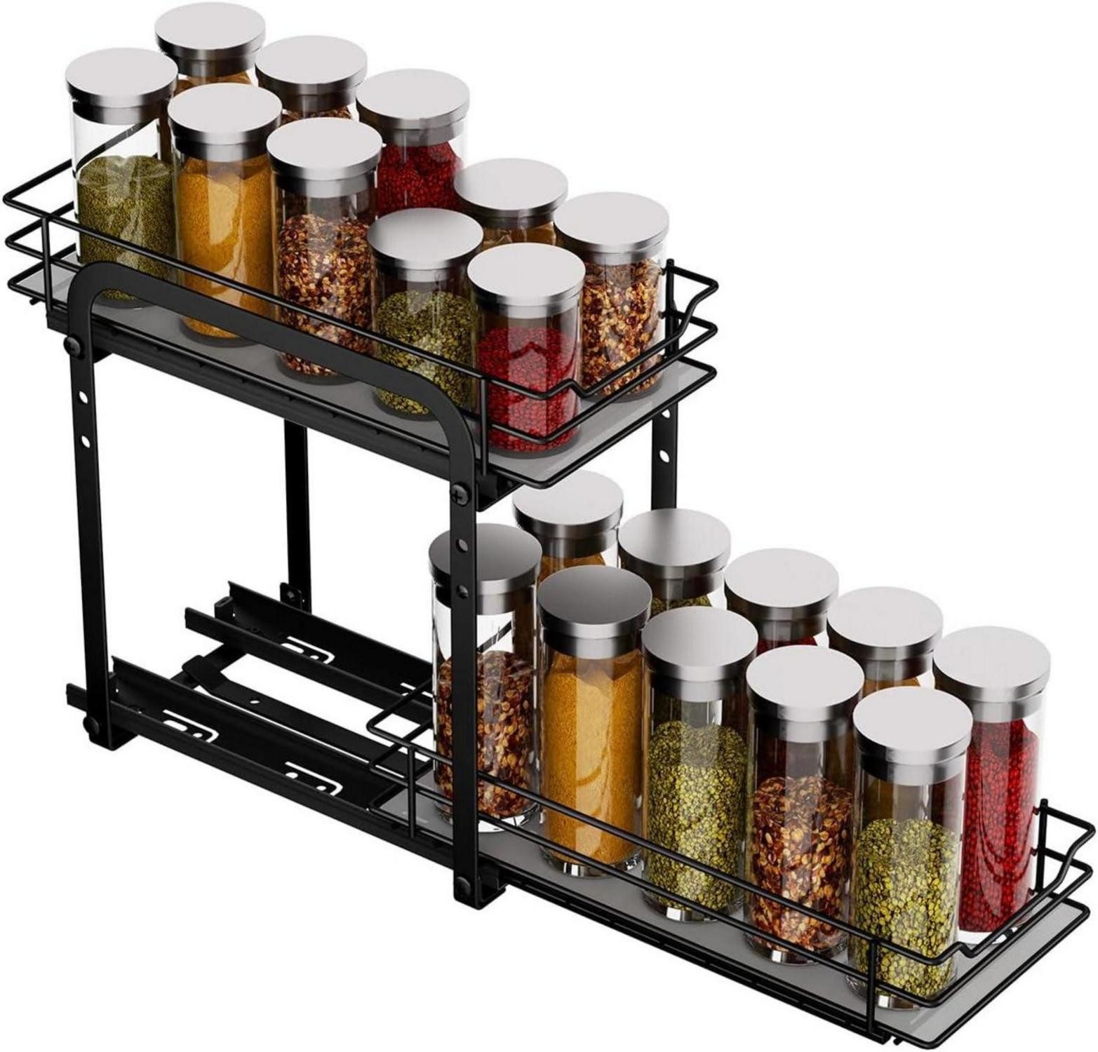 MAYZOLOP Gewürzregal Gewürzregal Ausziehbar Schrank Organizer günstig online kaufen