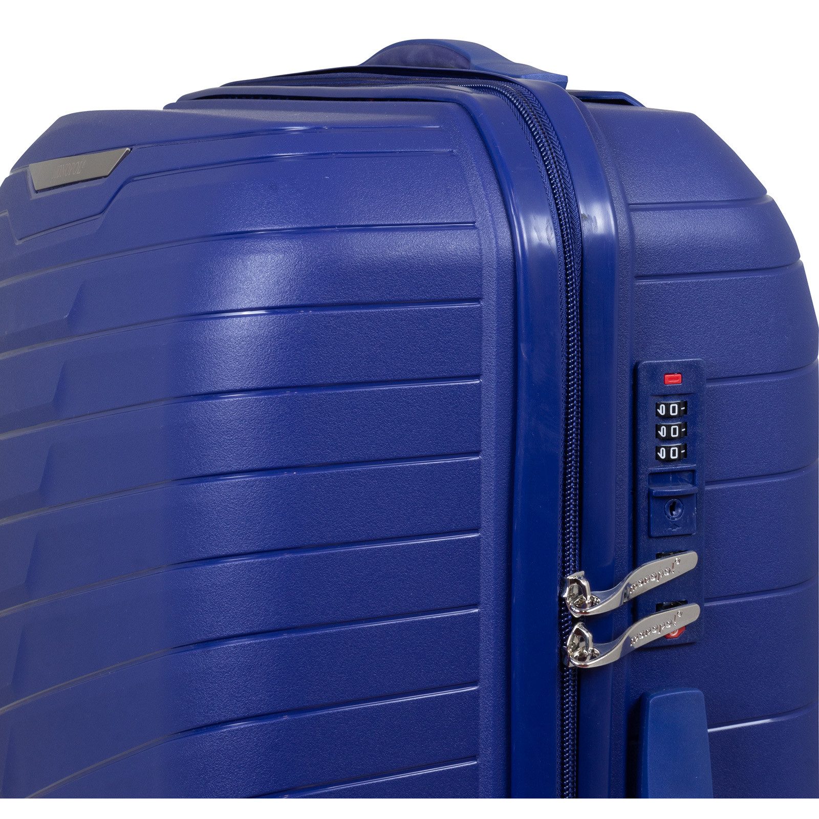 Trendyshop365 Hartschalen-Trolley Reisekoffer Monza, 4 Farben, 3 Größen, 4 Rollen, Polypropylen, extrem robust