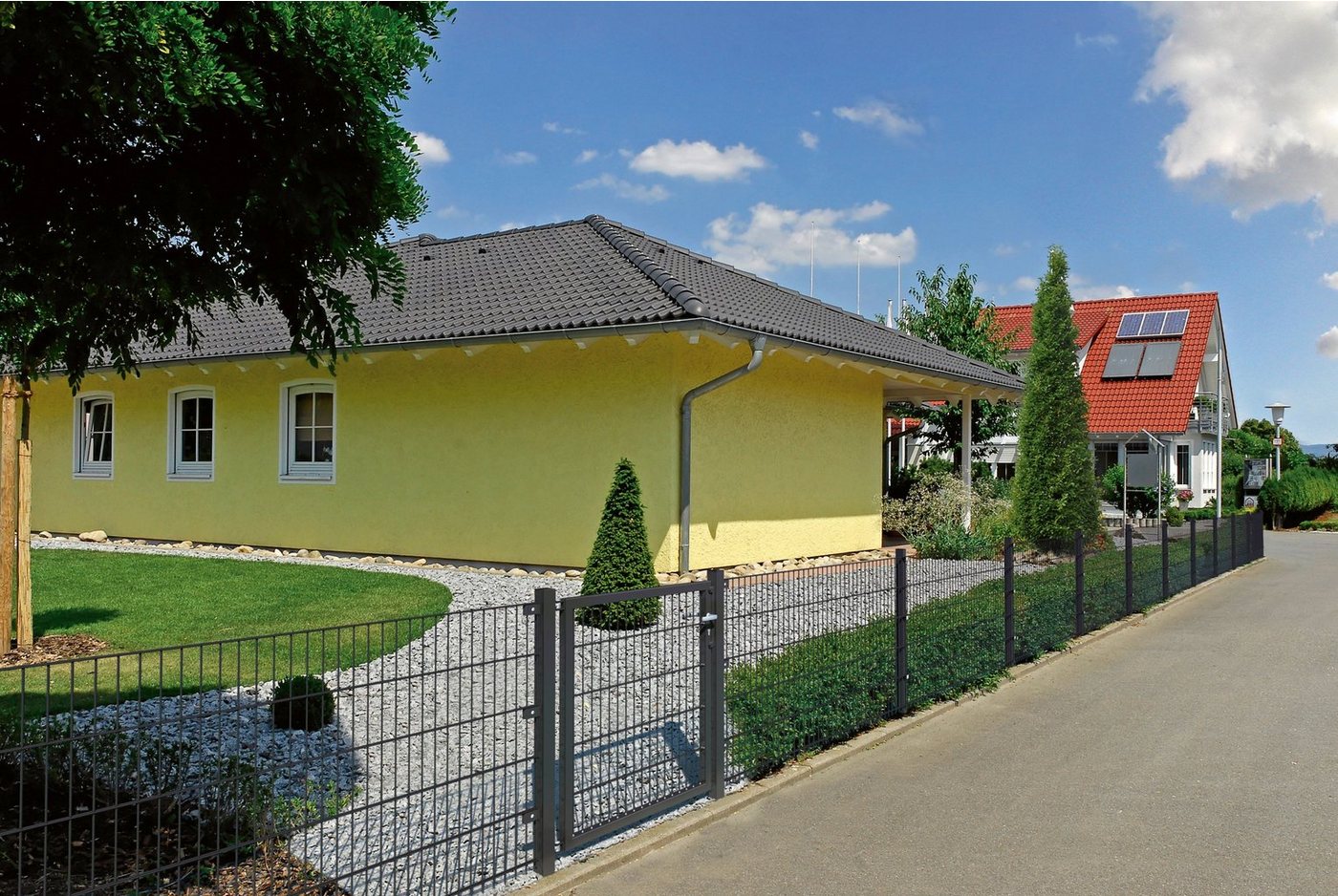 Thumbnail - Alberts Doppelstabmattenzaun Grundset, (Set), Höhe: 80-160 cm, Gesamtlänge: 4-30 m, zum Einbetonieren