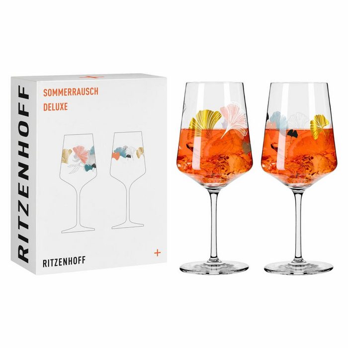 Ritzenhoff Aperitifglas 2er-Set Sommerrausch Deluxe 019 Kristallglas Made in Germany