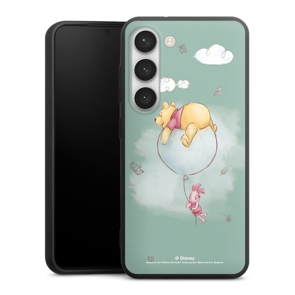 DeinDesign Handyhülle Winnie Puuh Disney Bär Uncheered by a Balloon, Samsung Galaxy S23 Silikon Hülle Premium Case Handy Schutzhülle