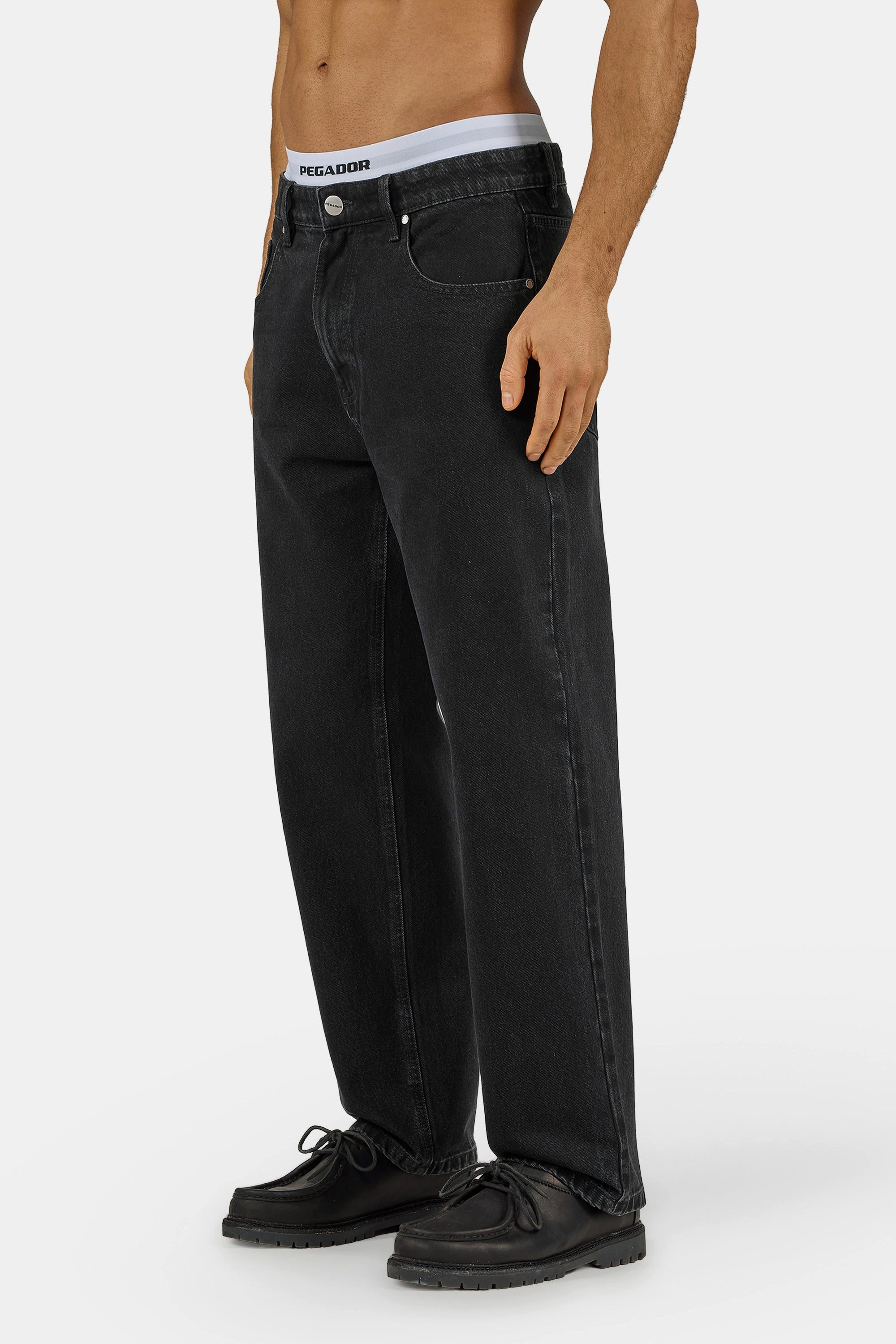 PEGADOR Loose-fit-Jeans Baltra Baggy Jeans Baumwolle, loose fit