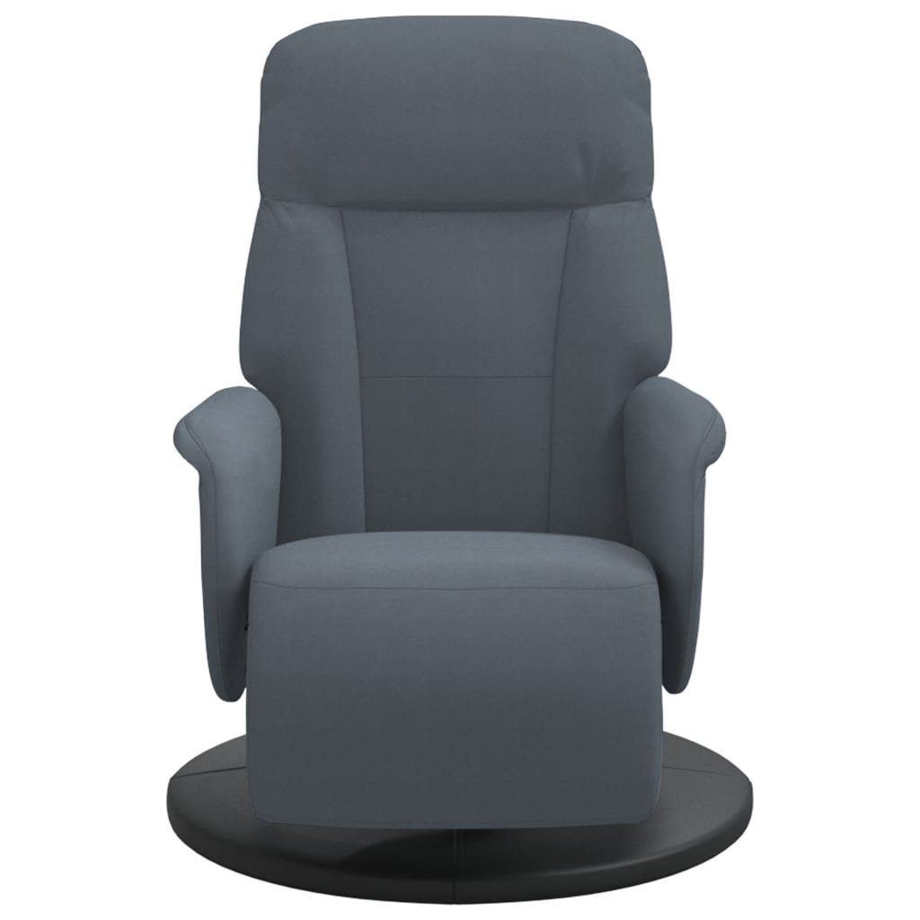 vidaXL Sessel Relaxsessel mit Fußteil Dunkelgrau günstig online kaufen