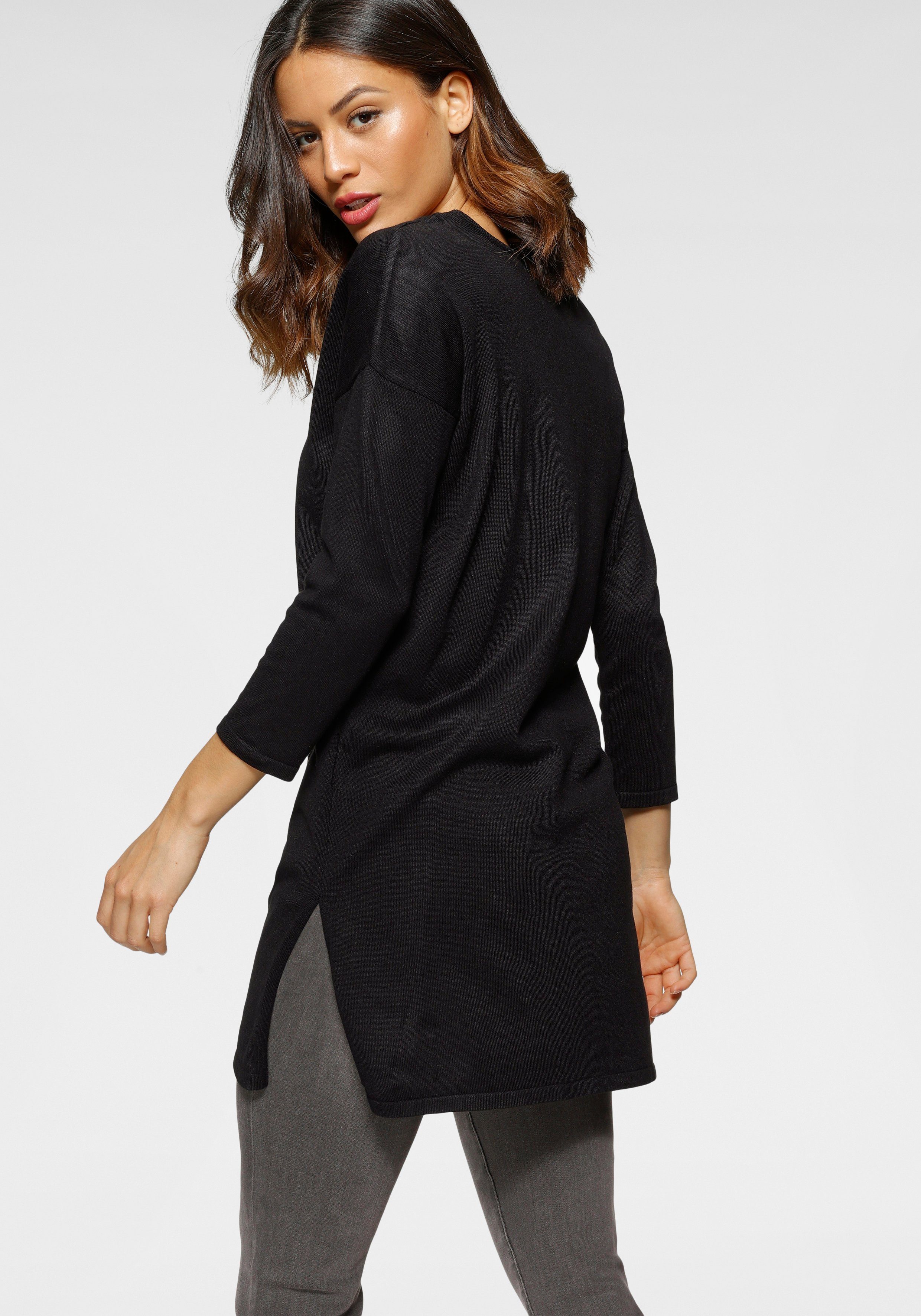 Laura Scott Longpullover mit Reißverschluss-Detail und günstig online kaufen