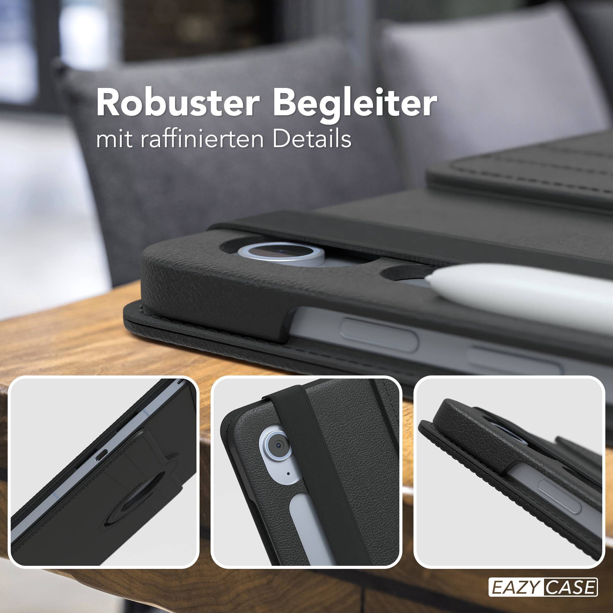EAZY CASE Tablet-Hülle Rotation Case für Galaxy Tab S10 FE Plus 13,1 Zoll, Hülle 360° drehbar mit Standfunktion Etui Anti-Kratz Tasche Schwarz – Bild 4 von 5