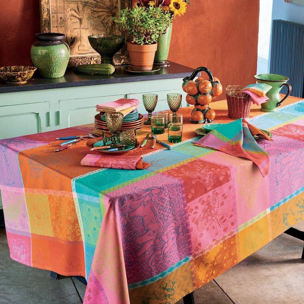 Garnier Thiebaut Tischdecke Mille Holi Festival - beschichtet/abwaschbar
